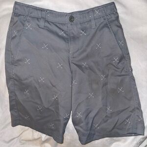 Under Armour Gray and Orange Athletic Shorts